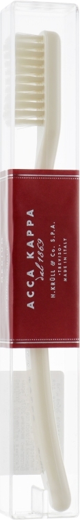Зубная щётка, белая - Acca Kappa Vintage Collection Toothbrush Nylon Soft