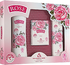 Духи, Парфюмерия, косметика УЦЕНКА Подарочный набор для женщин "Rose" - Bulgarian Rose "Rose" (h/cr/50ml + shm/200ml + soap/100g) *