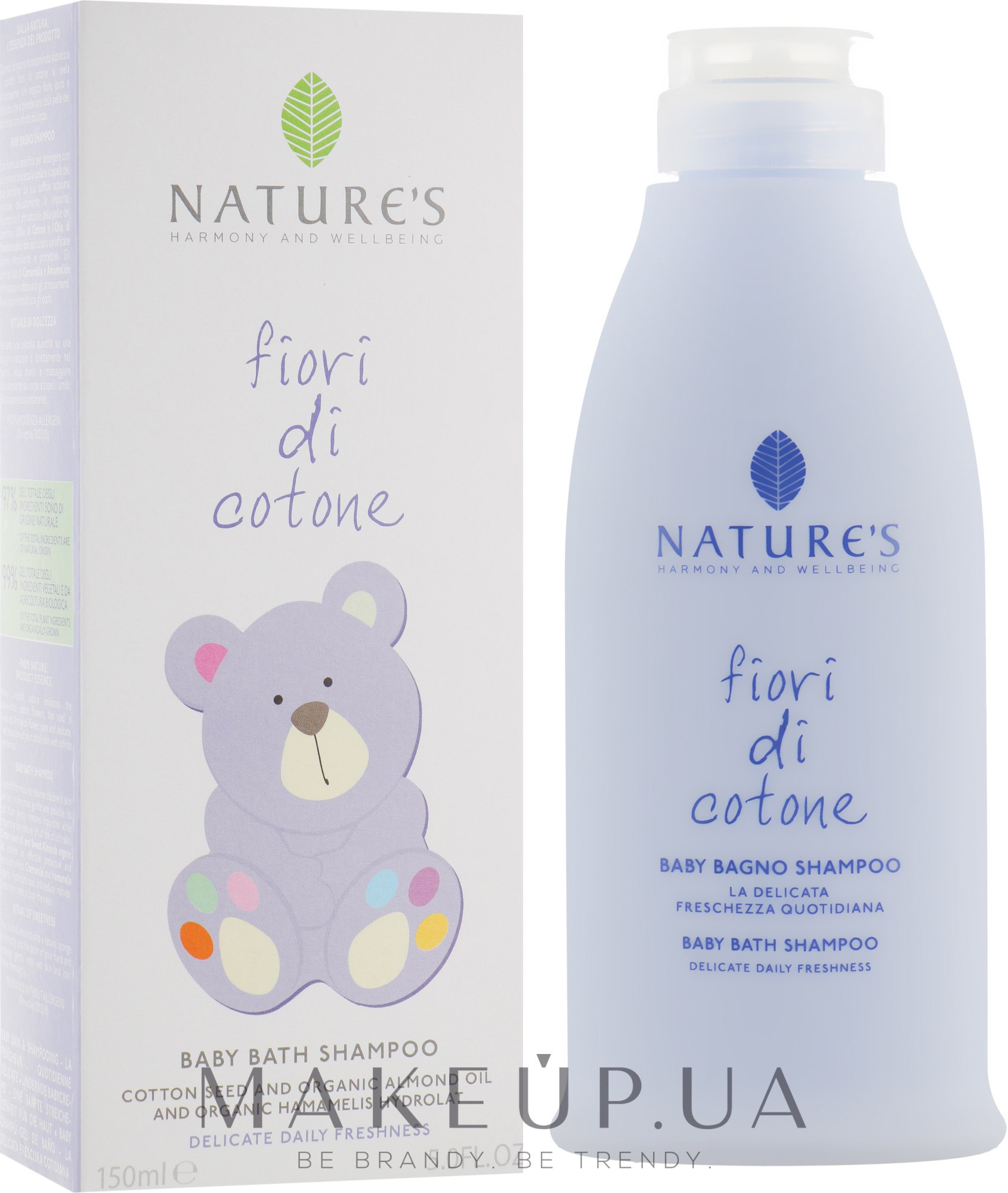 Шампунь детский - Nature's Fiori Cotone Baby Bath Shampoo — фото 150ml