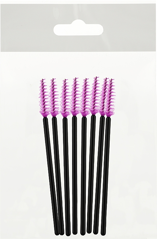 Набор щеточек для ресниц, PF-103, черно-фиолетовые - Puffic Fashion — фото N1