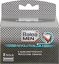 Сменные лезвия для станка, 8 шт - Balea Men Revolution 5.1 — фото N1