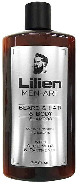 Шампунь для бороды, волос и тела - Lilien Men-Art Beard & Hair & Body Shampoo