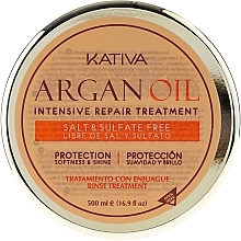 Інтенсивно відновлювальна зволожувальна маска  з олією аргани для волосся - Kativa Argan Oil Intensive Repair Treatment — фото N4