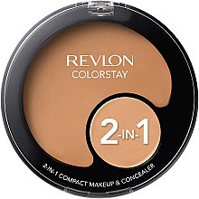 Духи, Парфюмерия, косметика Тональная основа и консилер - Revlon Colorstay 2-in-1 Compact Makeup&Concealer