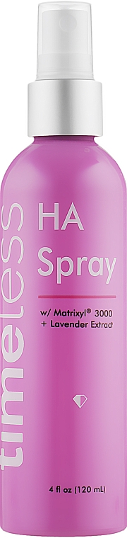 Спрей для лица и тела с гиалуроновой кислотой и экстрактом лаванды - Timeless Skin Care HA Matrixyl 3000 