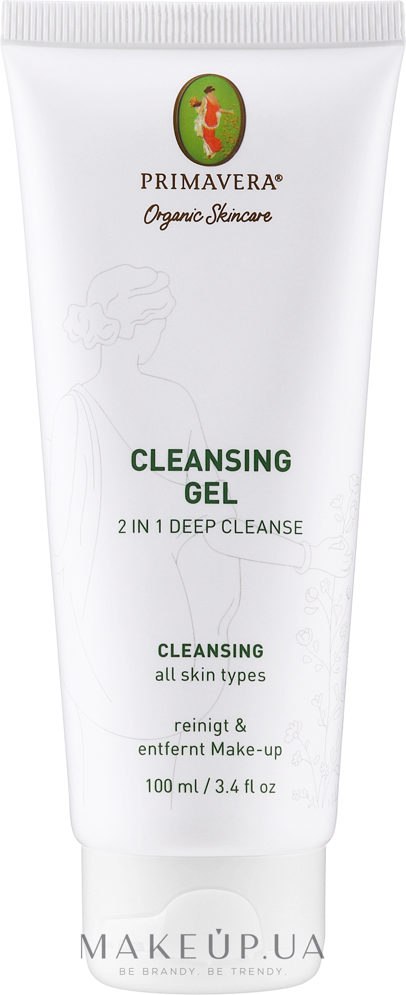 Гель для глибокого очищення шкіри обличчя 2 в 1 - Primavera 2 in 1 Deep Cleanse Cleansing Gel — фото 100ml