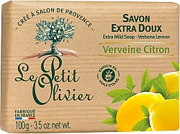 Мило екстраніжне, з екстрактом вербени і лимона - Le Petit Olivier - extra mild soap - Verbena and Lemon — фото N2