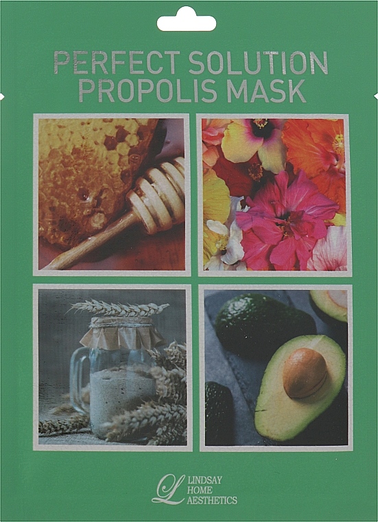 Маска для лица с прополисом "Идеальное Решение" - Lindsay Perfect Solution Prolpolis Mask