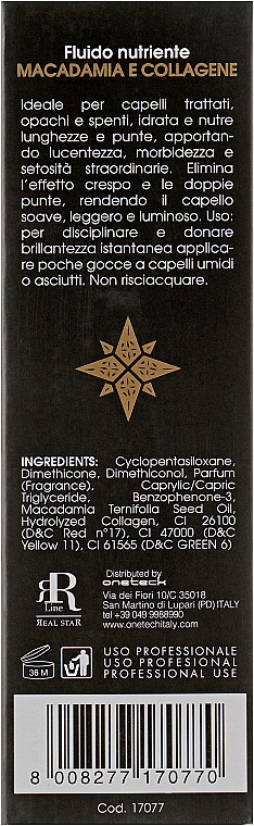 Флюїд  із олією макадамії та колагеном для волосся - RR Line Macadamia Star — фото N5