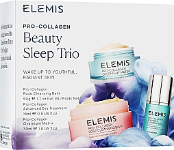 Духи, Парфюмерия, косметика Набор - Elemis Pro-Collagen Beauty Sleep Trio (balm/50g + serum/15ml + night/cr/30ml)