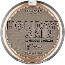 Бронзер із сатиновим фінішем - Catrice Holiday Skin Luminous Bronzer — фото N1