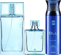 Ajmal Blu - Набір (edc/90ml + deo/200 ml + spray/90 ml) — фото N2