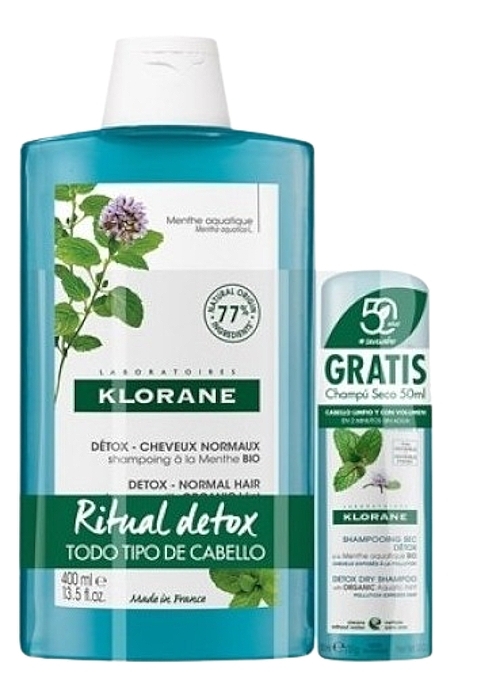 Набор - Klorane Ritual Detox Set (shm/400ml + dry/shm/50ml) — фото N1