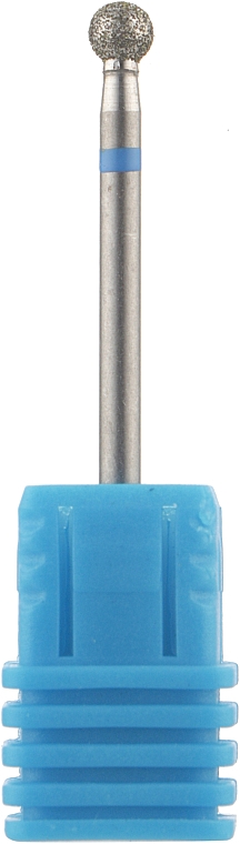 Фреза для маникюра сменная алмазная "Шарик" 001 035B, 3.5 мм, синяя насечка - Tufi Profi