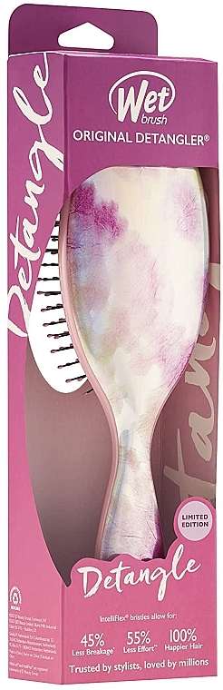 Расческа для волос - Wet Brush Original Detangler Watercolor Tye Dye Blush — фото N3