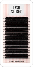Парфумерія, косметика Накладні вії, чорні, 16 ліній (один розмір, 0,07, L, 10) - Lash Secret