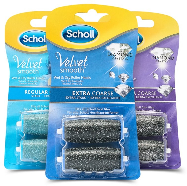 Набір насадок для електричної роликової пилки  - Scholl Velvet Smooth (3 х roller/2pcs) — фото N2