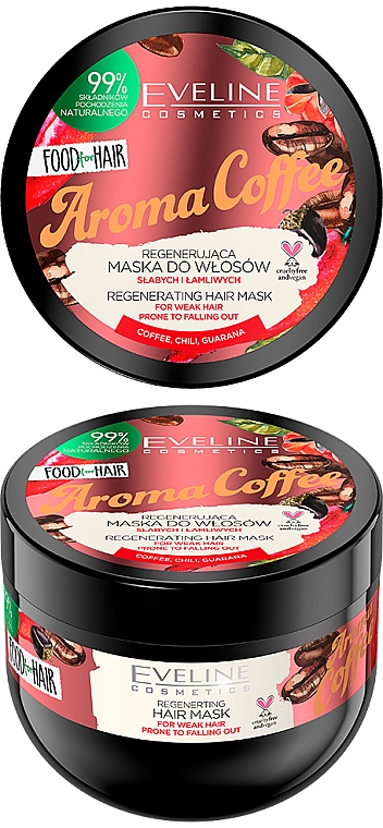 Маска для волос - Eveline Cosmetics Food For Hair Aroma Coffee Hair Mask