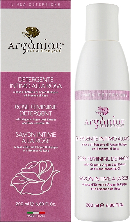 Засіб для інтимної гігієни "Троянда" - Arganiae Rose Feminine Detergent — фото N2