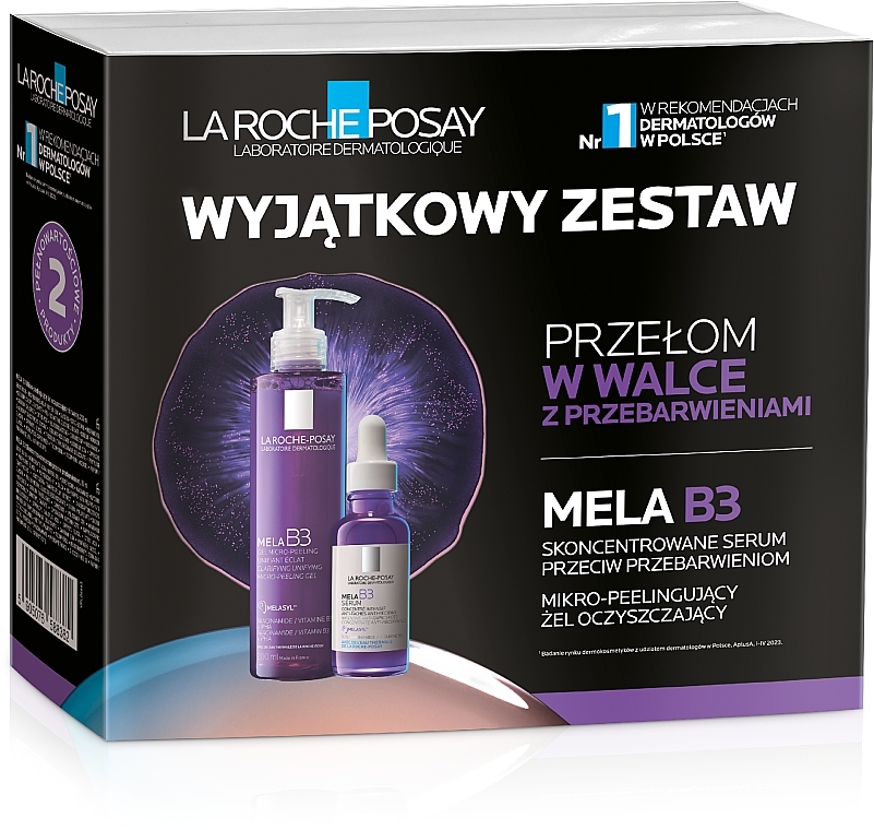 Набір для догляду за обличчям - La Roche Posay Mela B3 (gel/200ml + ser/30ml) — фото N1