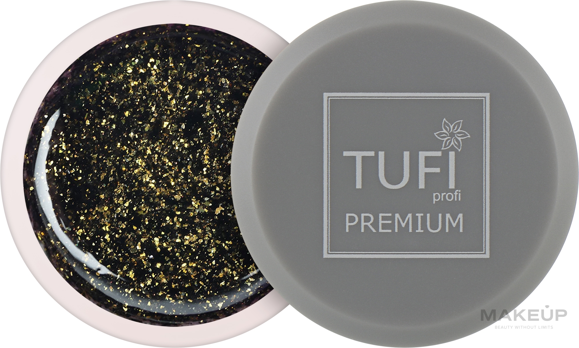 ПОДАРУНОК! Гель-лак - Tufi Profi Premium Sparkle — фото 05 - Черное золото