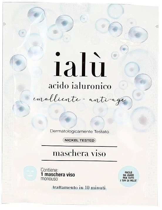 Антивікова маска для обличчя з гіалуроновою кислотою - La Dispensa Ialu — фото N1