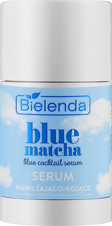 Зволожувальна і заспокійлива сироватка для обличчя - Bielenda Blue Matcha Blue Coctail Serum