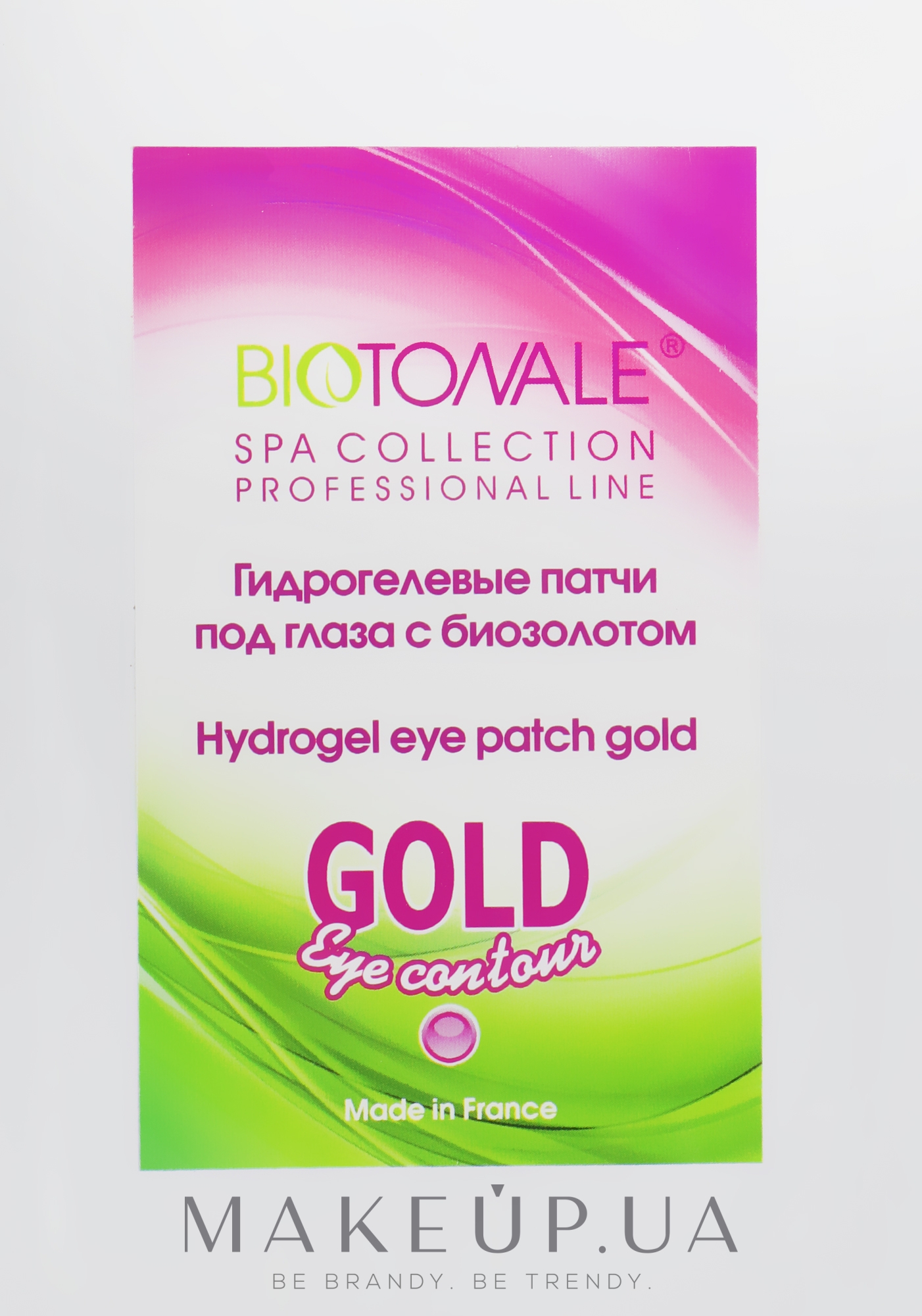 Гидрогелевые патчи под глаза с биозолотом - Biotonale Hydrogel Eye Patch Gold — фото 1x2шт