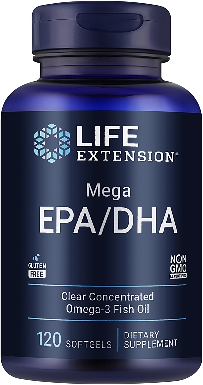 Харчова добавка "Омега-3 + омега-6" - Life Extension Мега EPA/DHA — фото N1