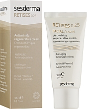 Регенерирующий крем против морщин для зрелой кожи - SesDerma Laboratories Retises 0.25% Antiwrinkle Regenerative Cream — фото N2