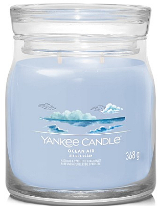 Ароматична свічка в банці "Ocean Air", 2 ґноти - Yankee Candle Singnature — фото N1