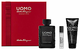 Духи, Парфюмерия, косметика Salvatore Ferragamo Uomo Signature - Набор (edp/100ml + edp/10ml + sh/gel/100ml)