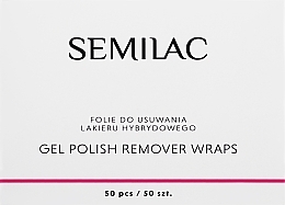 Парфумерія, косметика Фольга для зняття лаку - Semilac Remover Wraps