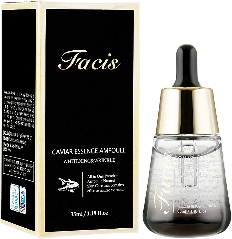Сироватка для обличчя з екстрактом ікри - Facis Caviar Essence Ampoule