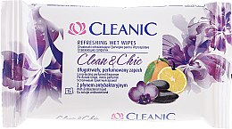 Духи, Парфюмерия, косметика Освежающие салфетки, 15шт - Cleanic Clean & Chic Wipes