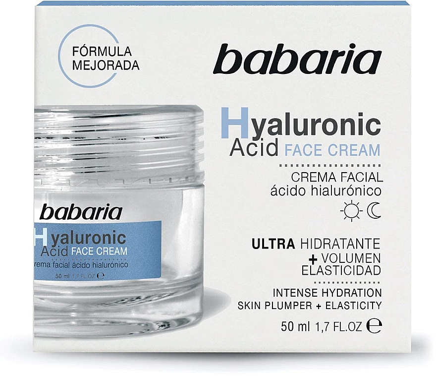 Крем для обличчя, з гіалуроновою кислотою - Babaria Hyaluronic Acid Face Cream — фото N5