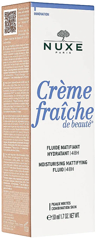 Флюїд для обличчя - Nuxe Creme Fraiche De Beaute Moisturising Mattifying Fluid 48H — фото N3