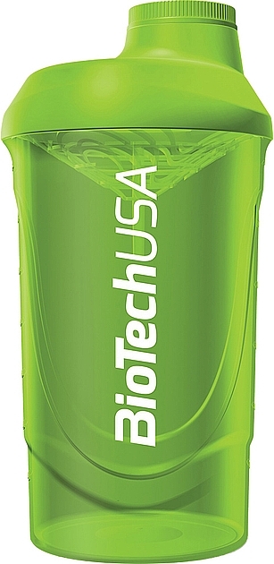 Шейкер 600 мл, зеленый - BiotechUSA Wave Shaker Grass Green — фото N1