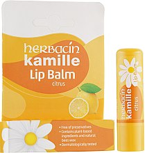 Духи, Парфюмерия, косметика Бальзам для губ "Цитрус" - Herbacin Classic Kamille Lip Balm Citrus