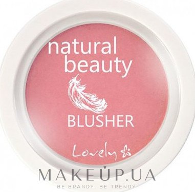 Компактные румяна для лица - Lovely Natural Beauty Blusher — фото 01