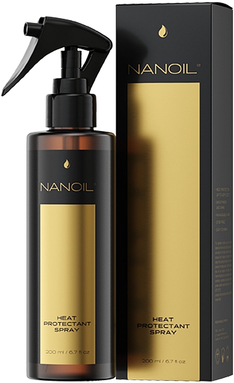 Термозащитный спрей для волос - Nanoil Heat Protectant Spray — фото N1