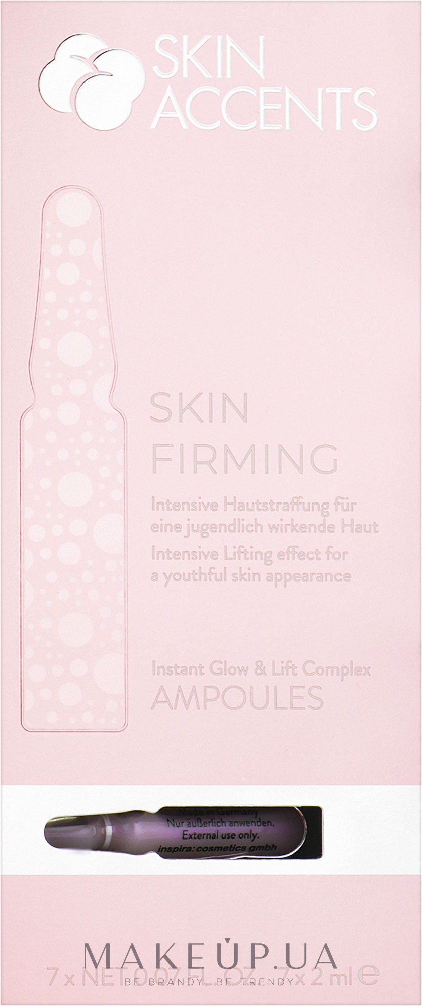 Миттєве сяйво та ліфтинг шкіри концентрат - Inspira:cosmetics Skin Accents Instant Glow & Lift Complex — фото 7x2ml