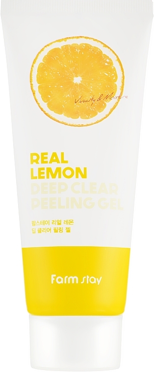 УЦІНКА Глибоко очищувальний пілінг-гель для обличчя - FarmStay Real Lemon Deep Clear Peeling Gel * — фото N2