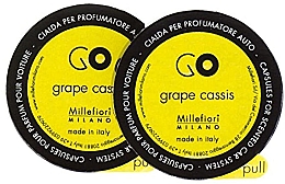 Парфумерія, косметика Аромакартридж для авто "Виноградне гроно", 2 шт. - Millefiori Milano Go Grape Cassis Capsules