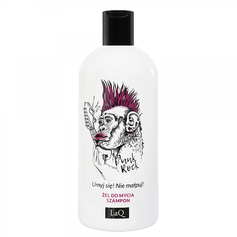 Шампунь та гель для душу "Мавпа" - LaQ Washing Gel And Hair Shampoo 2 In 1 Monkey — фото N1