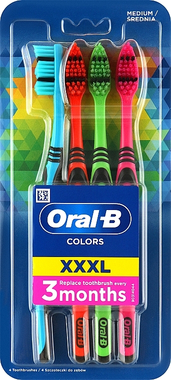 Набір зубних щіток середньої жорсткості - Oral-B Color Collection XXXL — фото N8