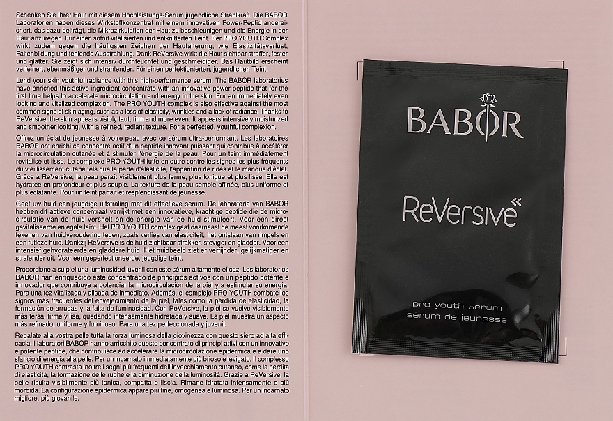 Хроноактивная сыворотка для лица - Babor ReVersive Pro Youth Serum (пробник) — фото N2