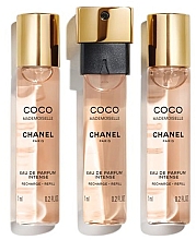 Парфумерія, косметика Chanel Coco Mademoiselle Eau de Parfum Intense Mini Twist and Spray Refill - Набір (edp/refill/7mlx3)