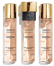 Chanel Coco Mademoiselle Eau de Parfum Intense Mini Twist and Spray Refill - Набір (edp/refill/7mlx3) — фото N1