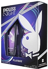 Парфумерія, косметика Набір - Playboy Endless Night (deo/75ml + sh/gel/250ml)